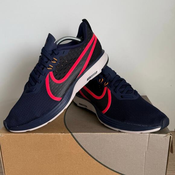Nike Zoom Strike 2 Navy Blue/White Women Running Sneakers - SZ 8.5 - Picture 6 of 9